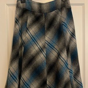 Calf length plaid skirt from Scotland
